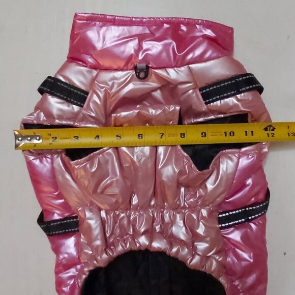 Pink Reflective Dog Vest with Harness - Picture 5 of 8